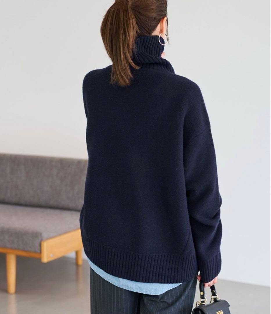 【新品タグ付き】 FRAMeWORK AQUA タートルプルオーバー 25AW