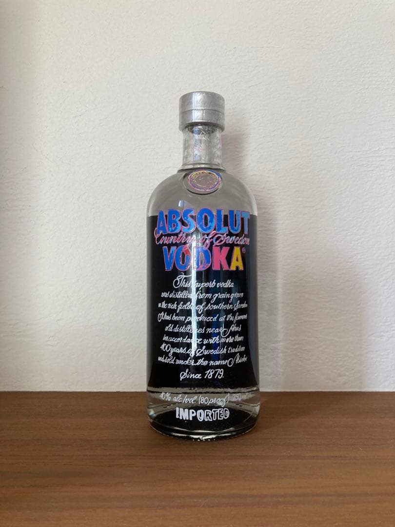 ABSOLUT限定デザインボトル「アンディ・ウォーホル エディション」未開栓