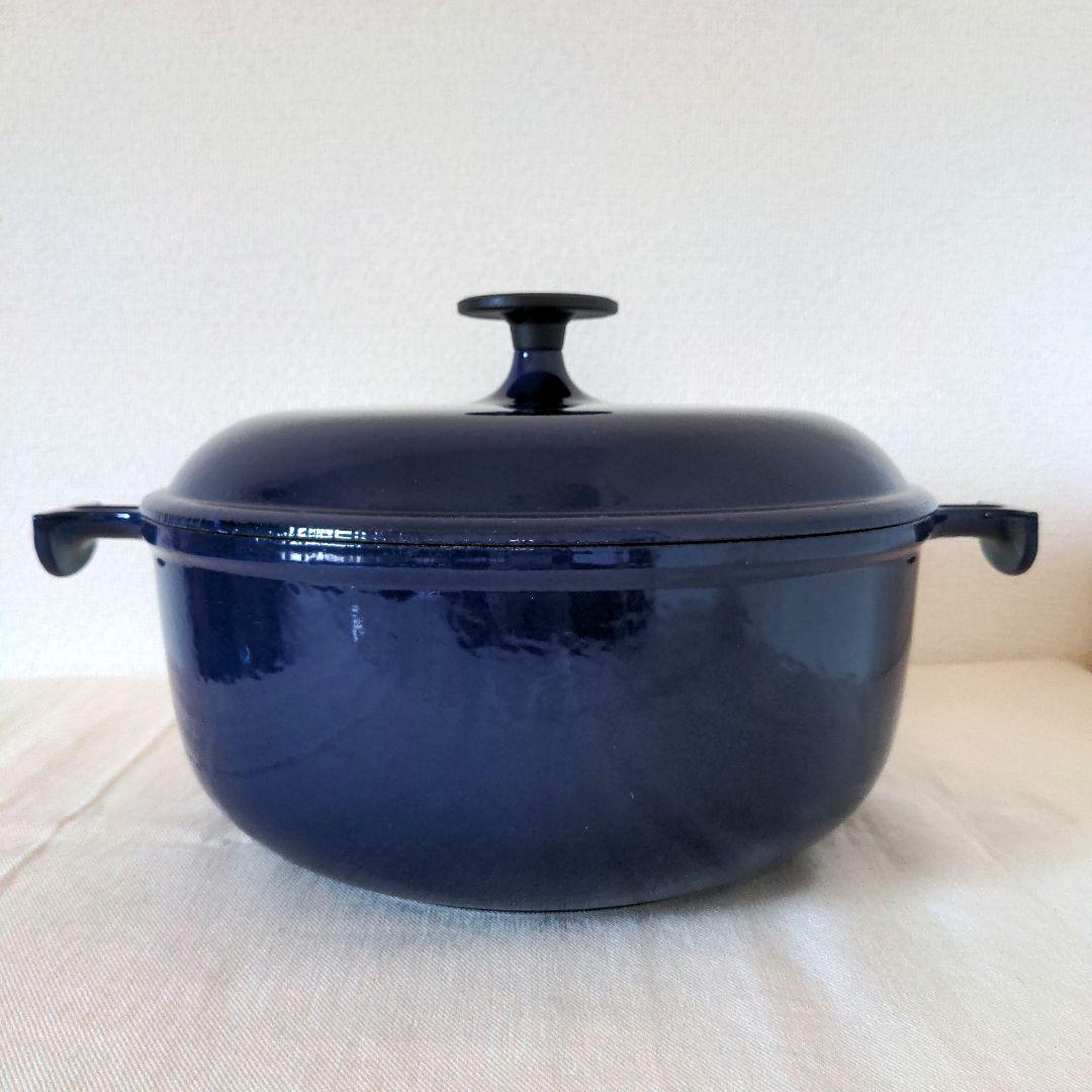 【希少】ヴィンテージ　ル・クルーゼ 26cm ブルー Enzo Mari ママ
