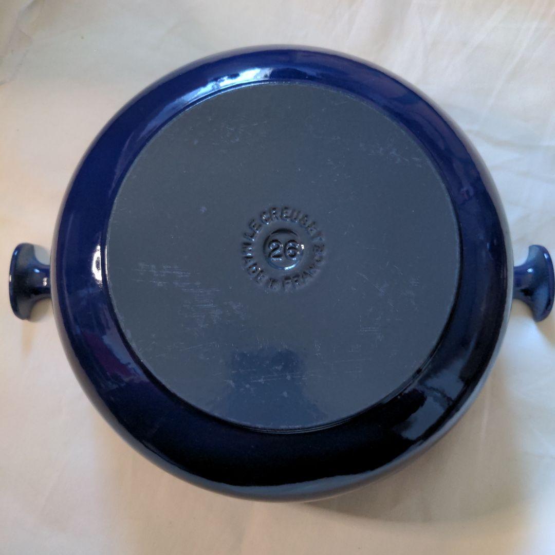 【希少】ヴィンテージ　ル・クルーゼ 26cm ブルー Enzo Mari ママ