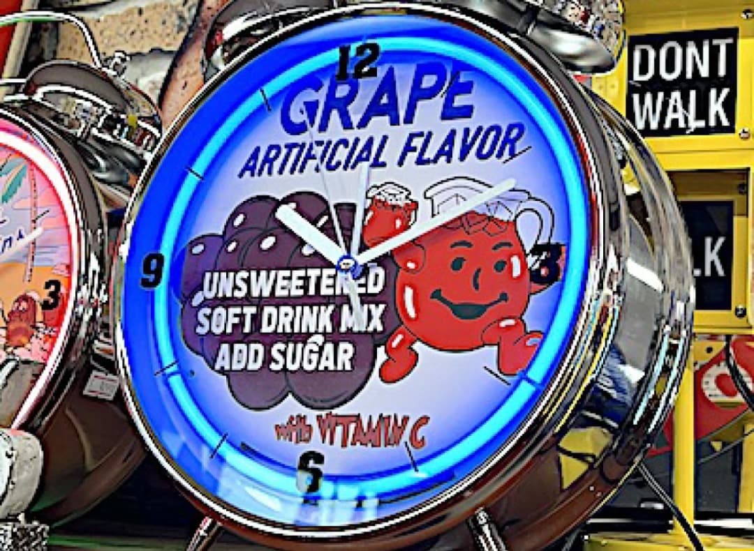 ネオン管 目覚まし時計JUICE COOLAID se0834