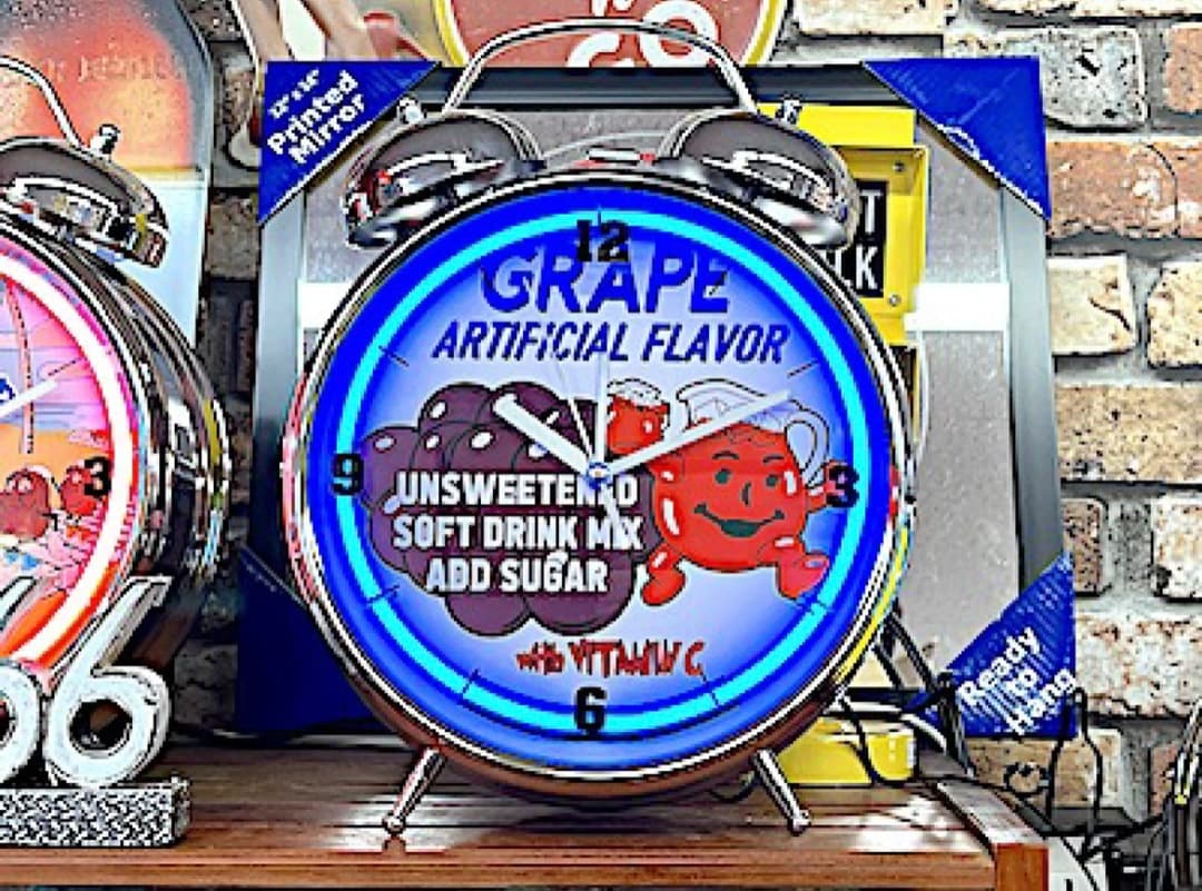 ネオン管 目覚まし時計JUICE COOLAID se0834