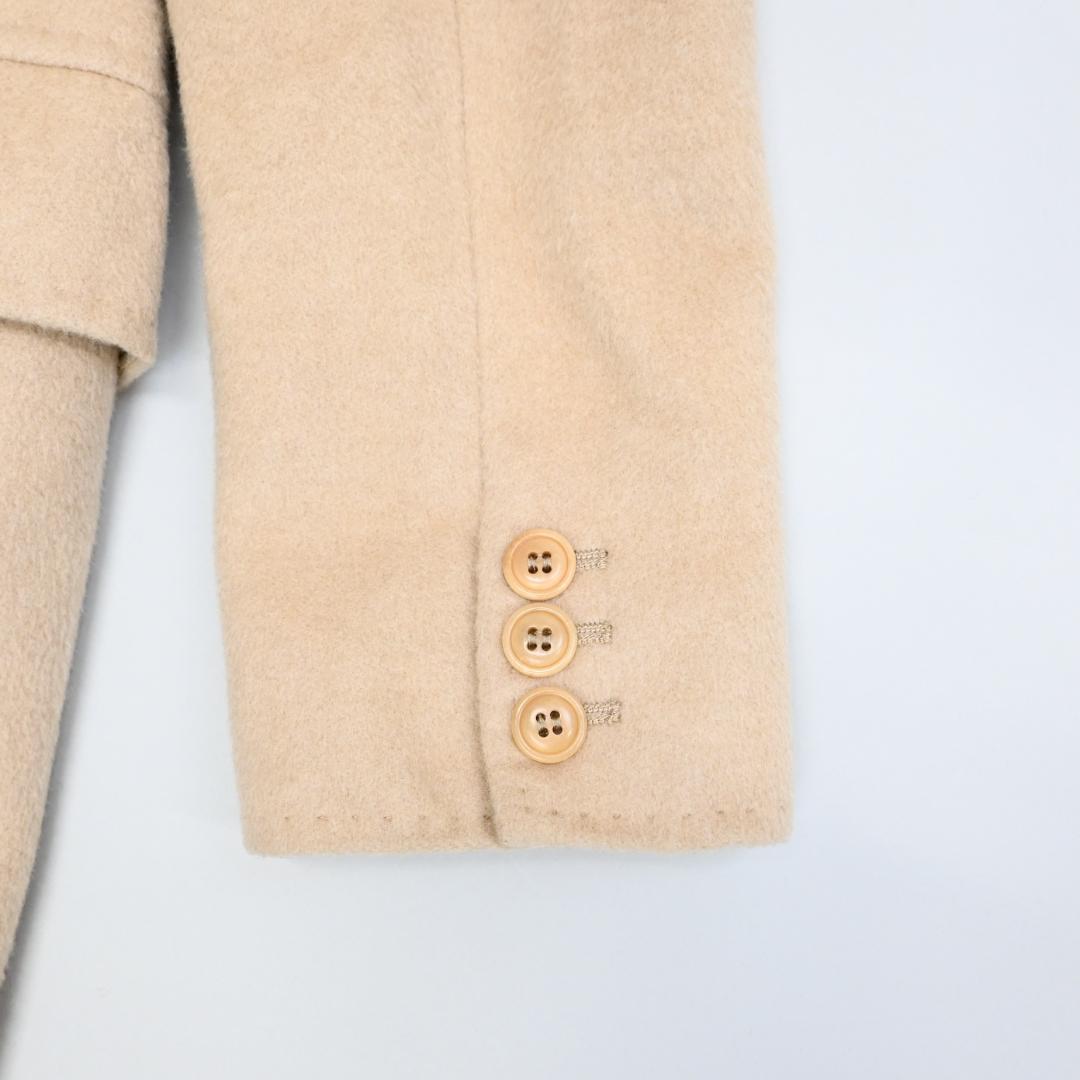 野良猫48047★ Max Mara ダブルフェイス コート 白タグ*