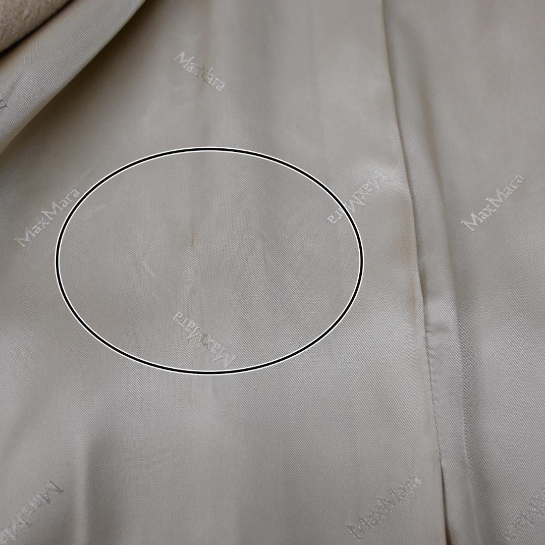 野良猫48047★ Max Mara ダブルフェイス コート 白タグ*