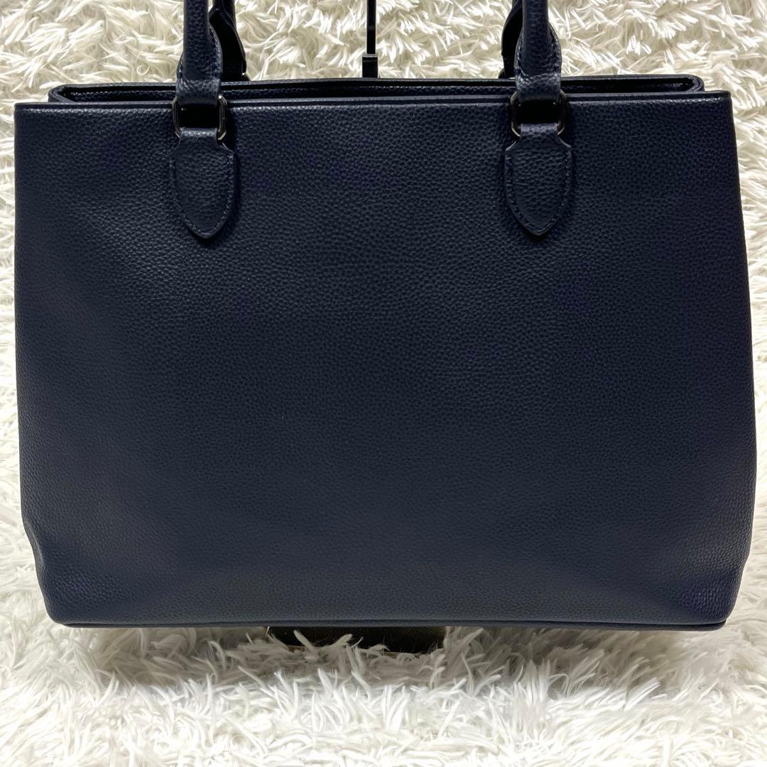 極美品✨ABAHOUSE for ANA シボレザートートバッグ ポーチ付A4可