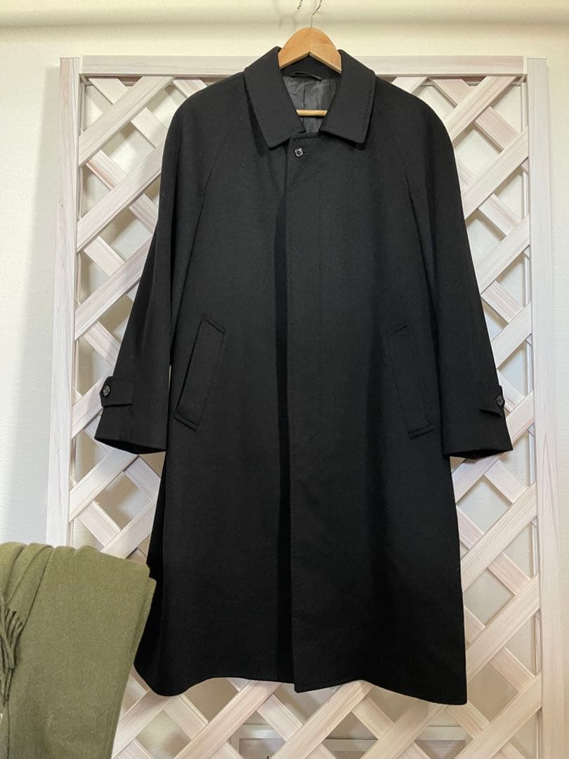 かえ’s メンズ⭐︎ L ⭐︎ 新古　極上のカシミヤ100% ⭐︎ 黒　ロング