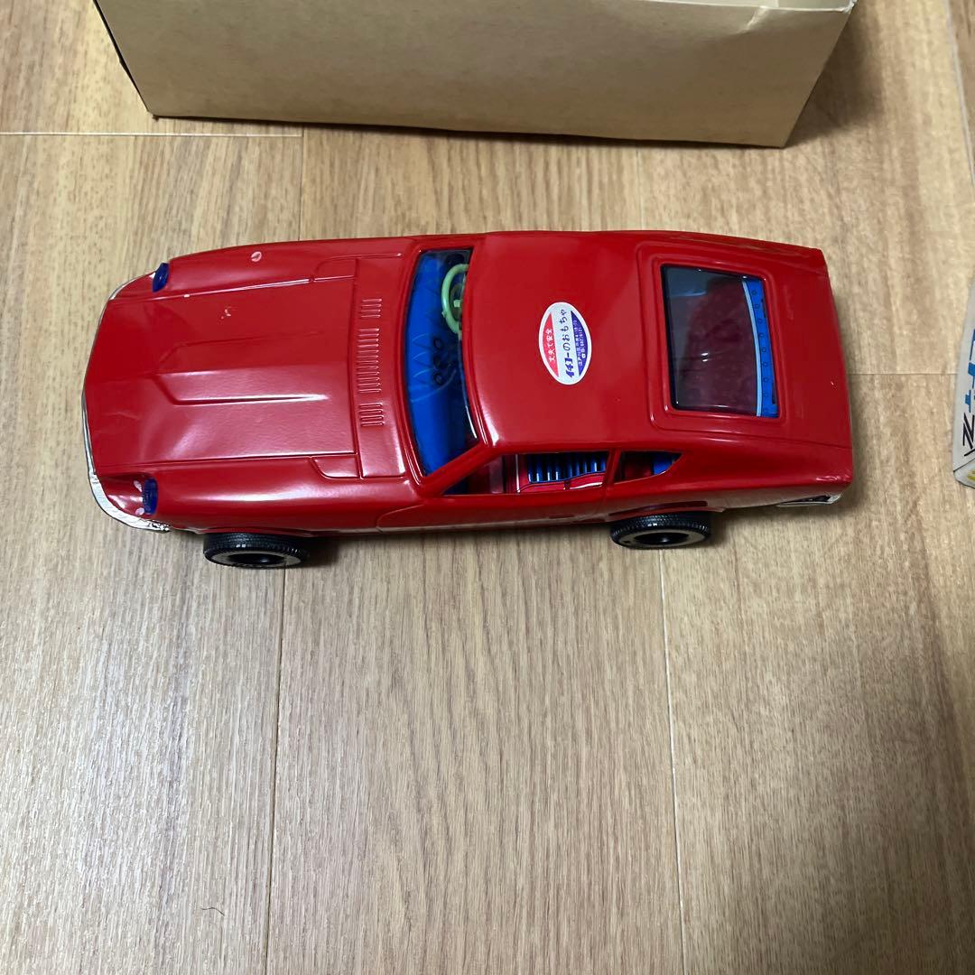 イチコー　ブリキ赤いフェアレディZ フリクションパワー　レトロブリキオモチャ