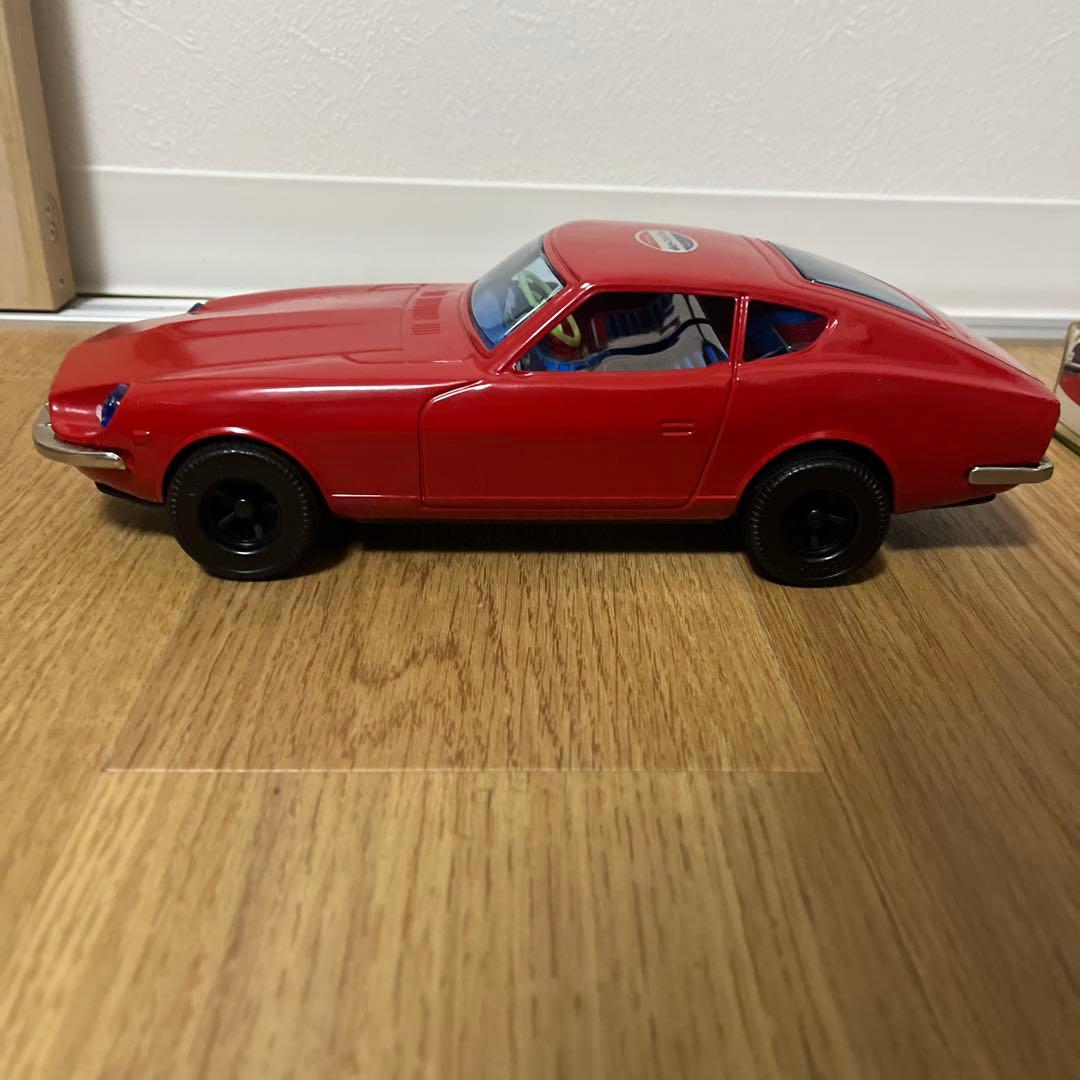 イチコー　ブリキ赤いフェアレディZ フリクションパワー　レトロブリキオモチャ