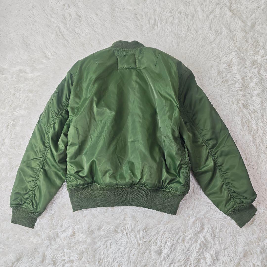 【美品】MA-1 フライトジャケット ミリタリー M カーキ オレンジ 中綿