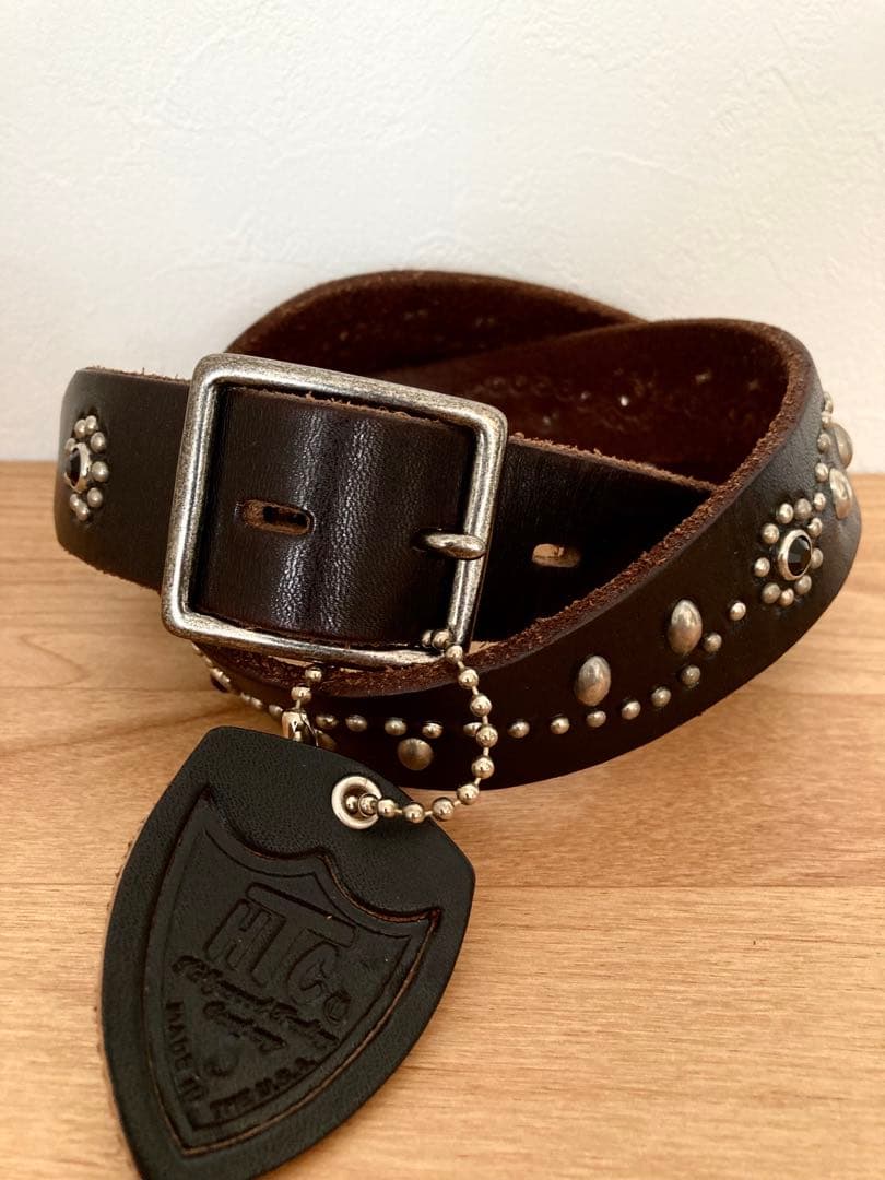 HTC スタッズベルト フラワー ブラックストーン　スタンダードカリフォルニア