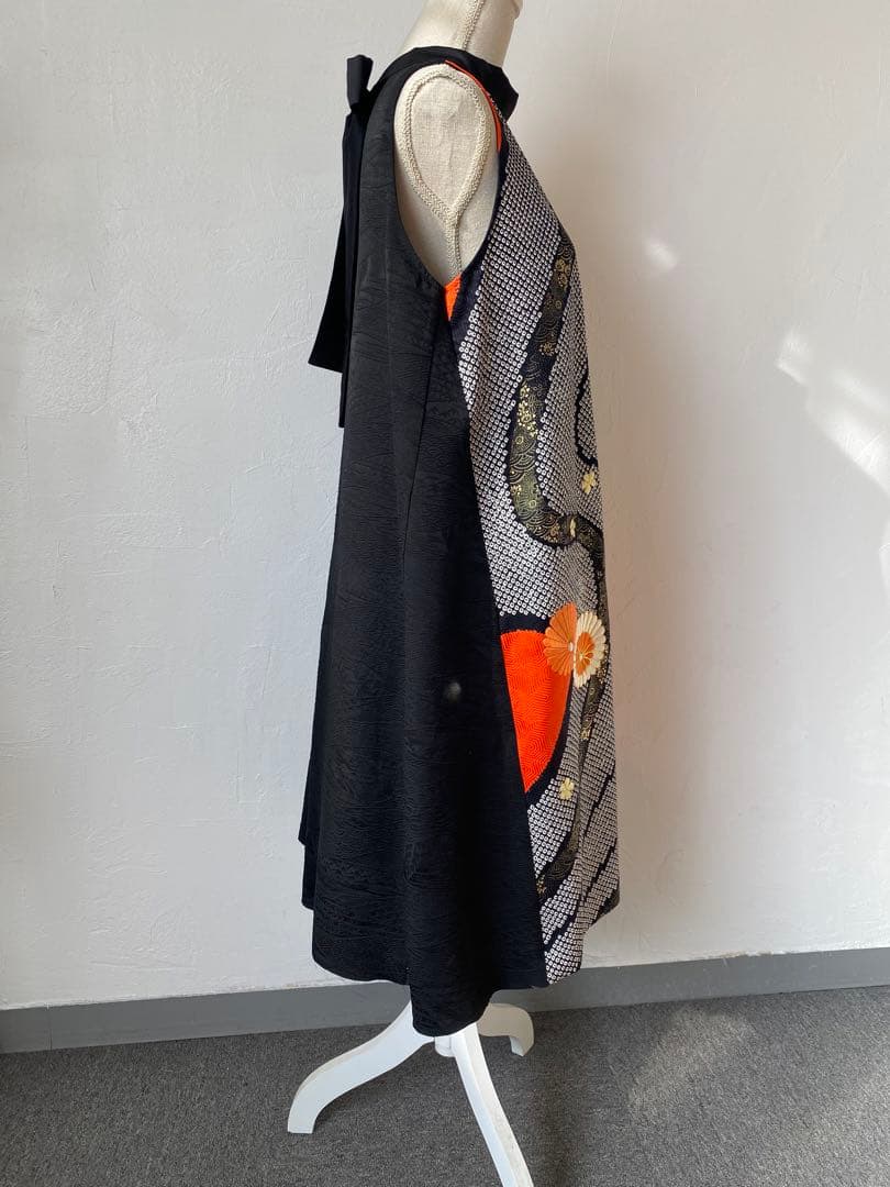 3275 着物　リメイク　ドレス　ワンピース