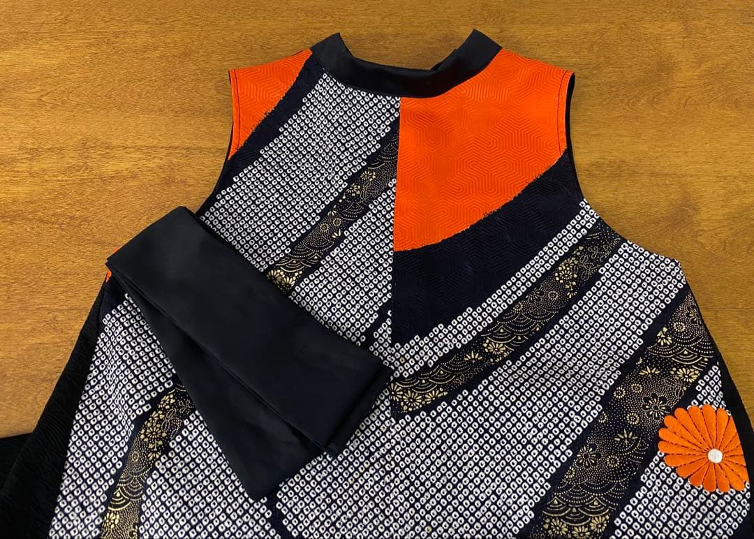 3275 着物　リメイク　ドレス　ワンピース