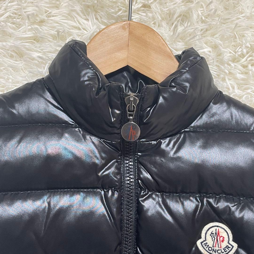 T/ MONCLER ダウンベスト ブラック サイズ00 キルティング