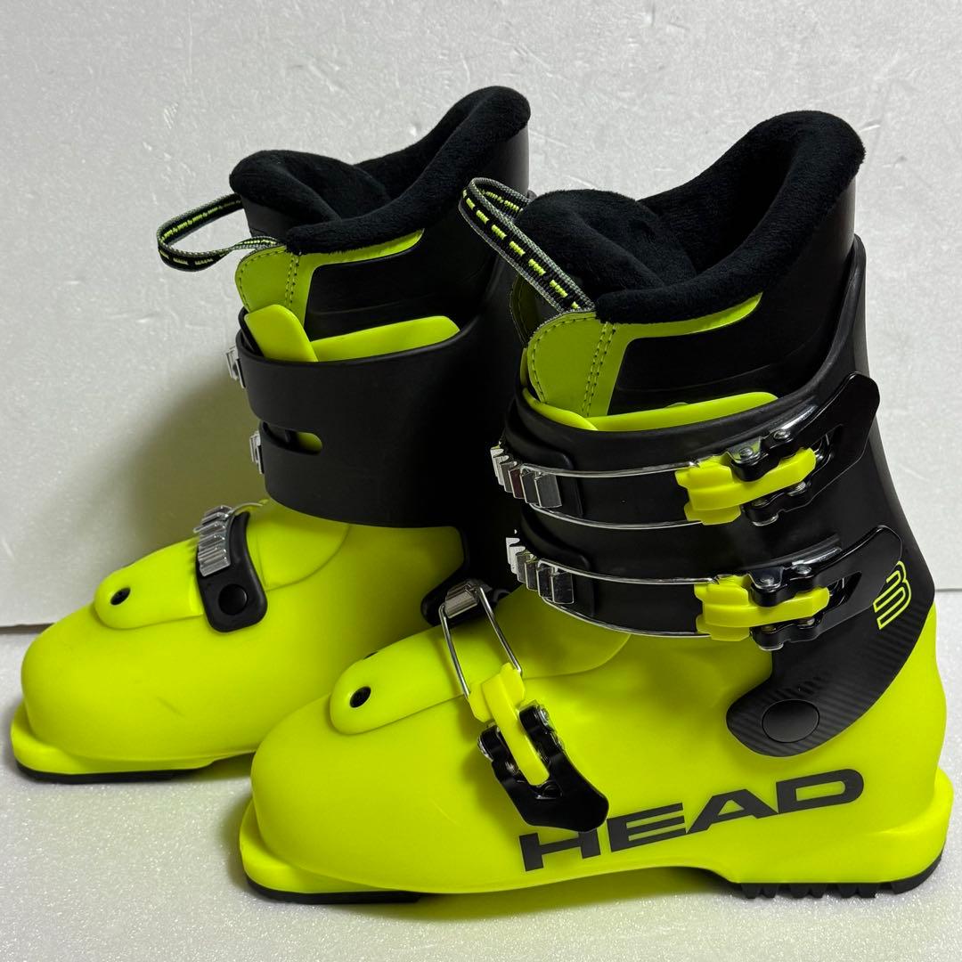 美品24-24.5cm スキーブーツイエロージュニアキッズ子供初心者285mm