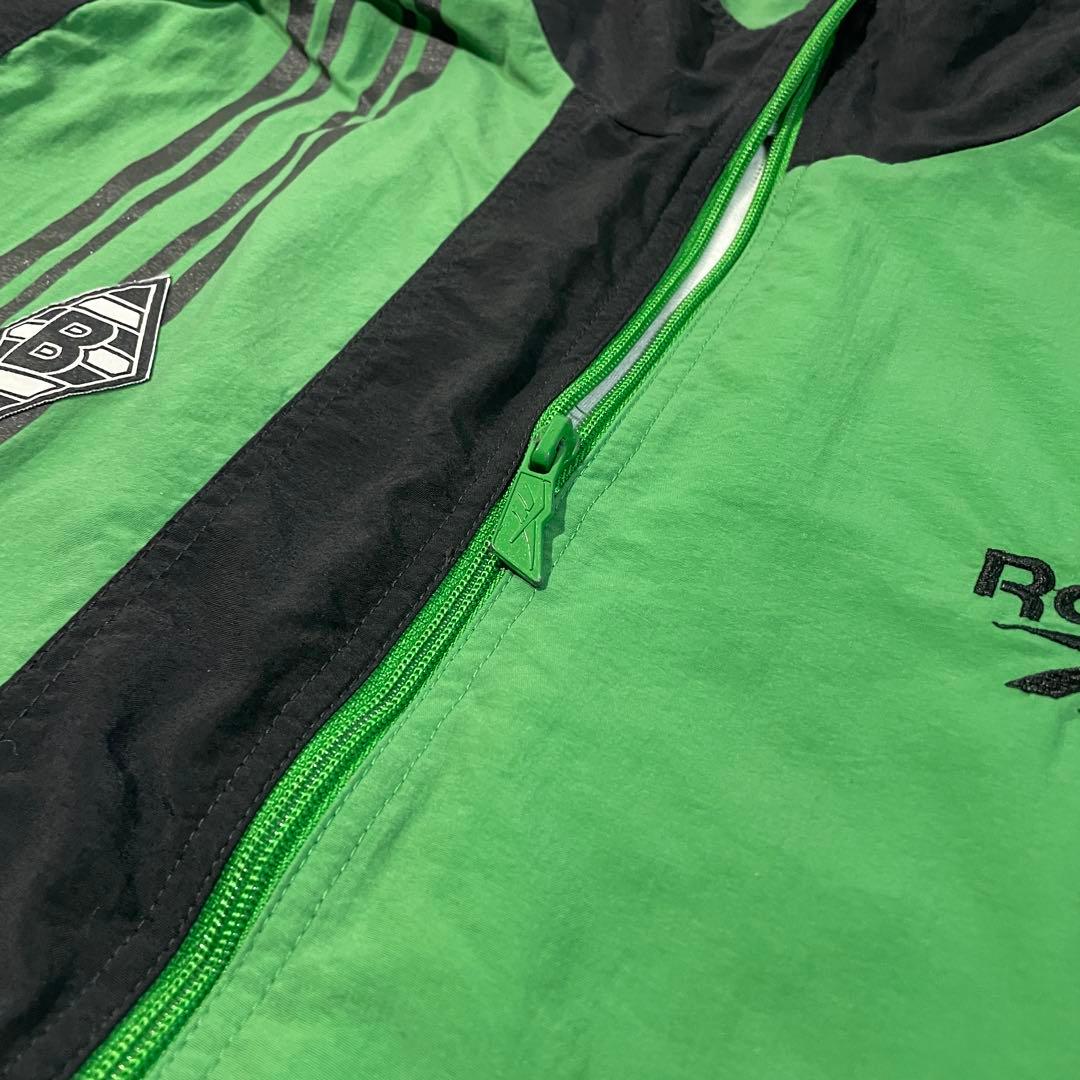 【激レア!90s】Reebokナイロンジャケット L ボルシアMG 緑