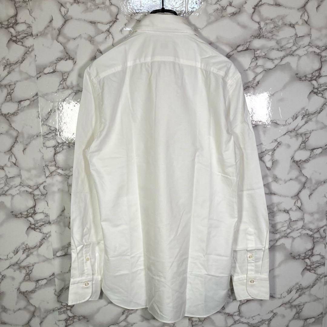 美品　BORRIELLO　（39）　ワイドカラーシャツ　イタリア製　白