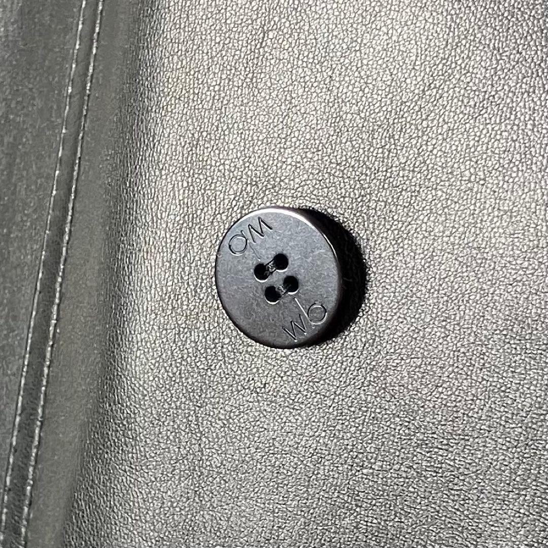 極美品 wb ビギ BIGI レザー トレンチコート 羊革 ベルト シルク M