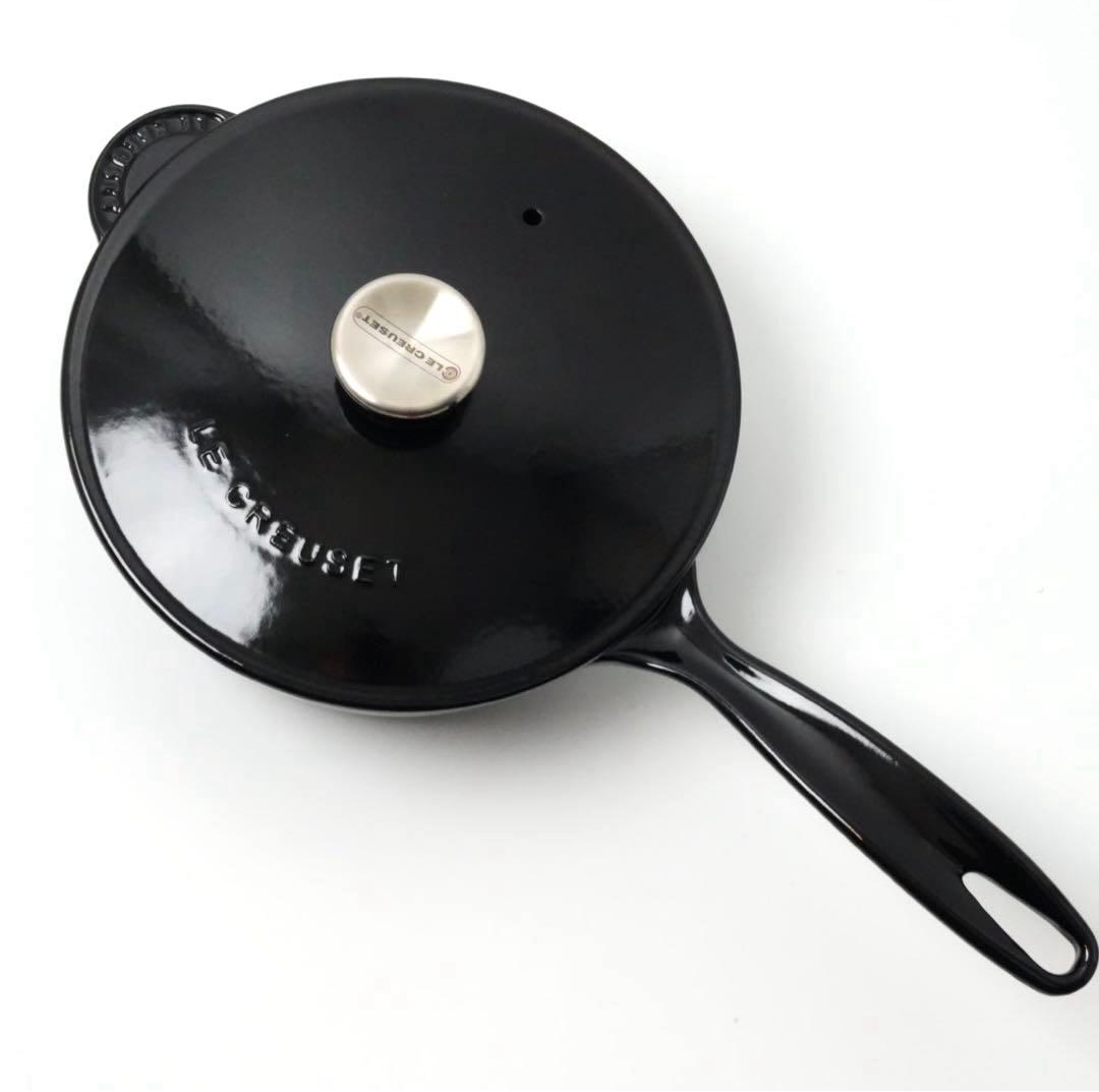 【新品】LE CREUSET　ソースパン　ブラックオニキス　21cm