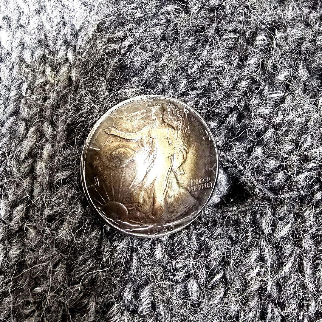 ロンハーマン ショールカラー カーディガン コンチョ アルパカ グレー M