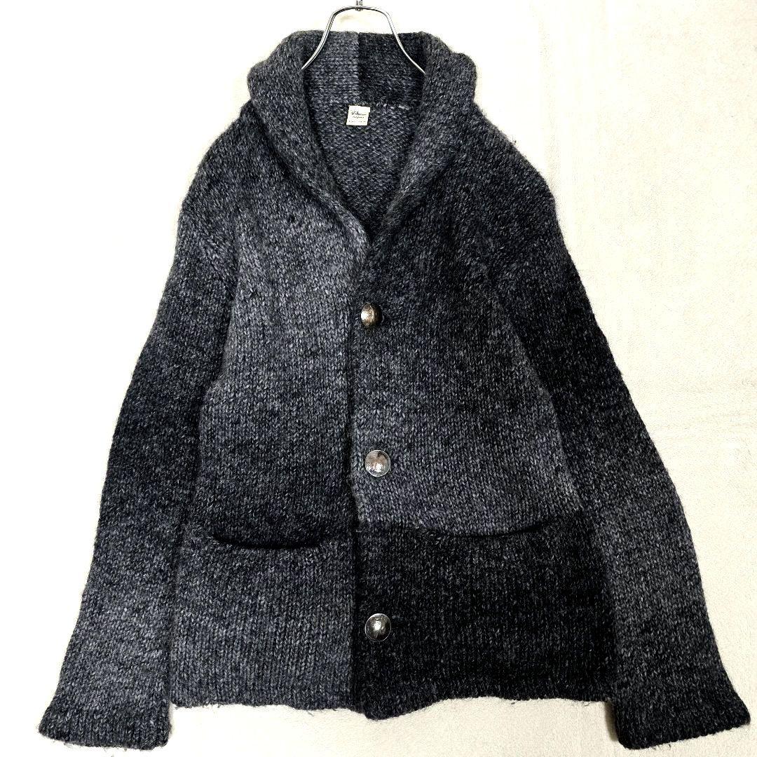 ロンハーマン ショールカラー カーディガン コンチョ アルパカ グレー M