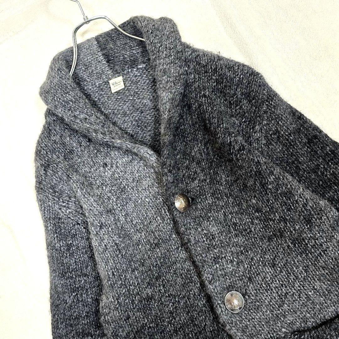 ロンハーマン ショールカラー カーディガン コンチョ アルパカ グレー M