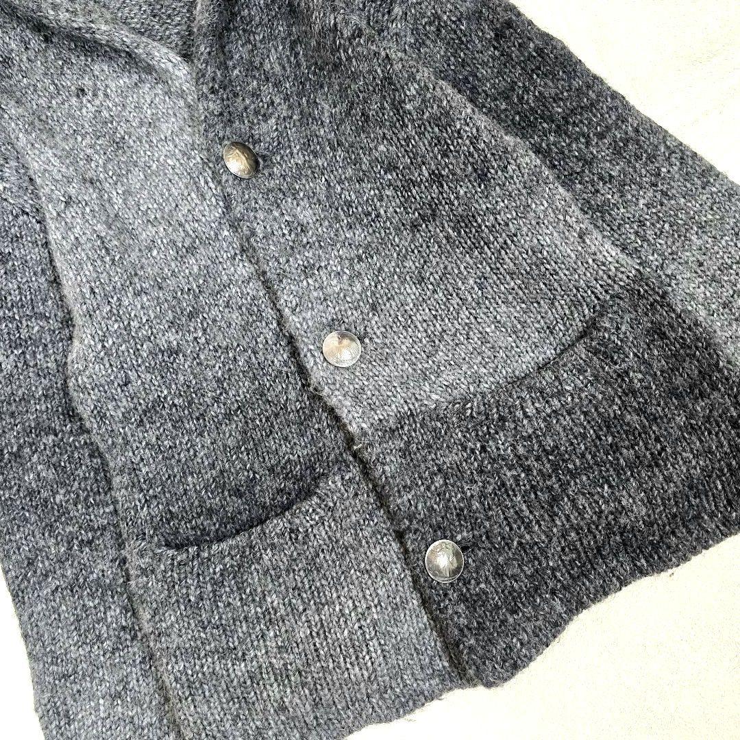 ロンハーマン ショールカラー カーディガン コンチョ アルパカ グレー M