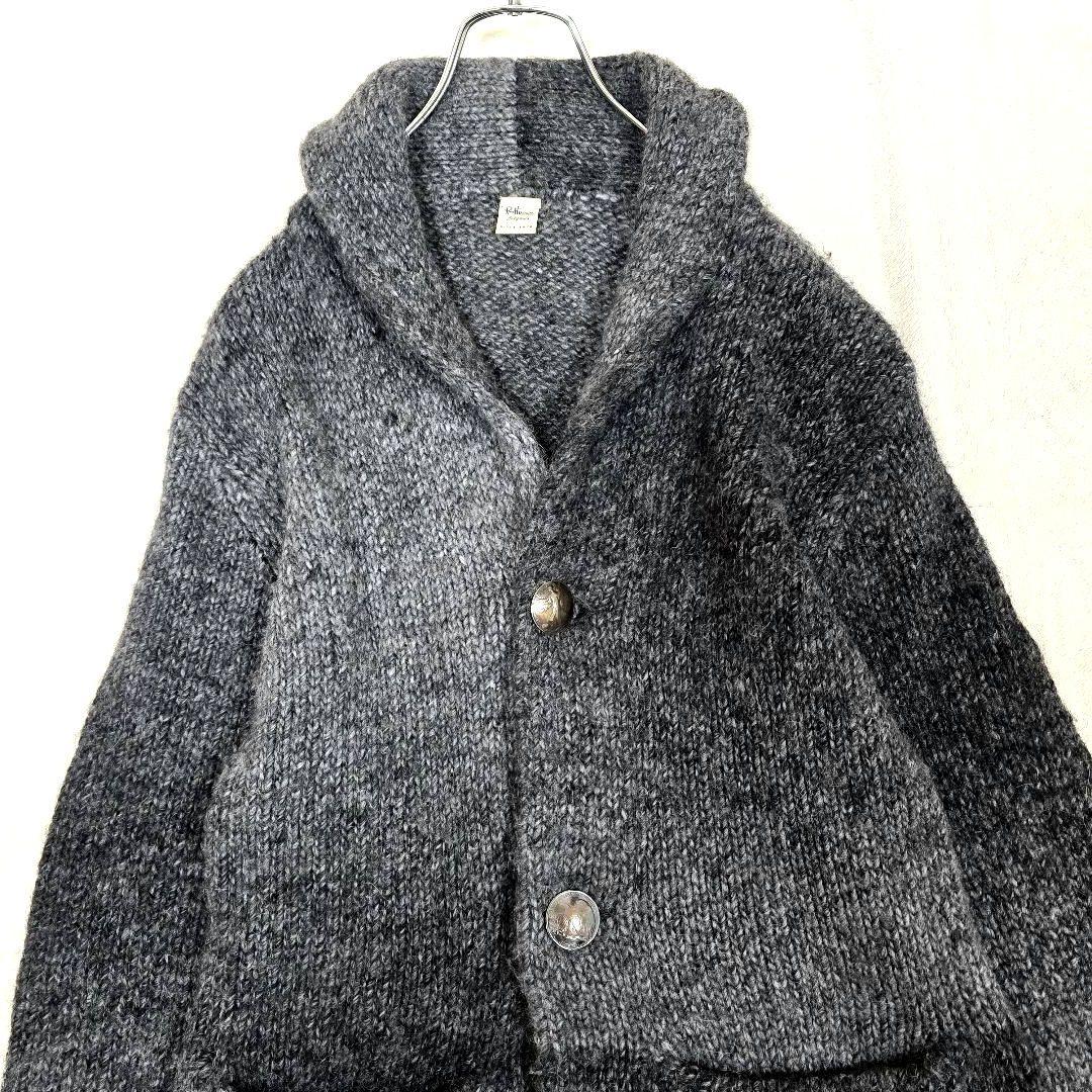 ロンハーマン ショールカラー カーディガン コンチョ アルパカ グレー M