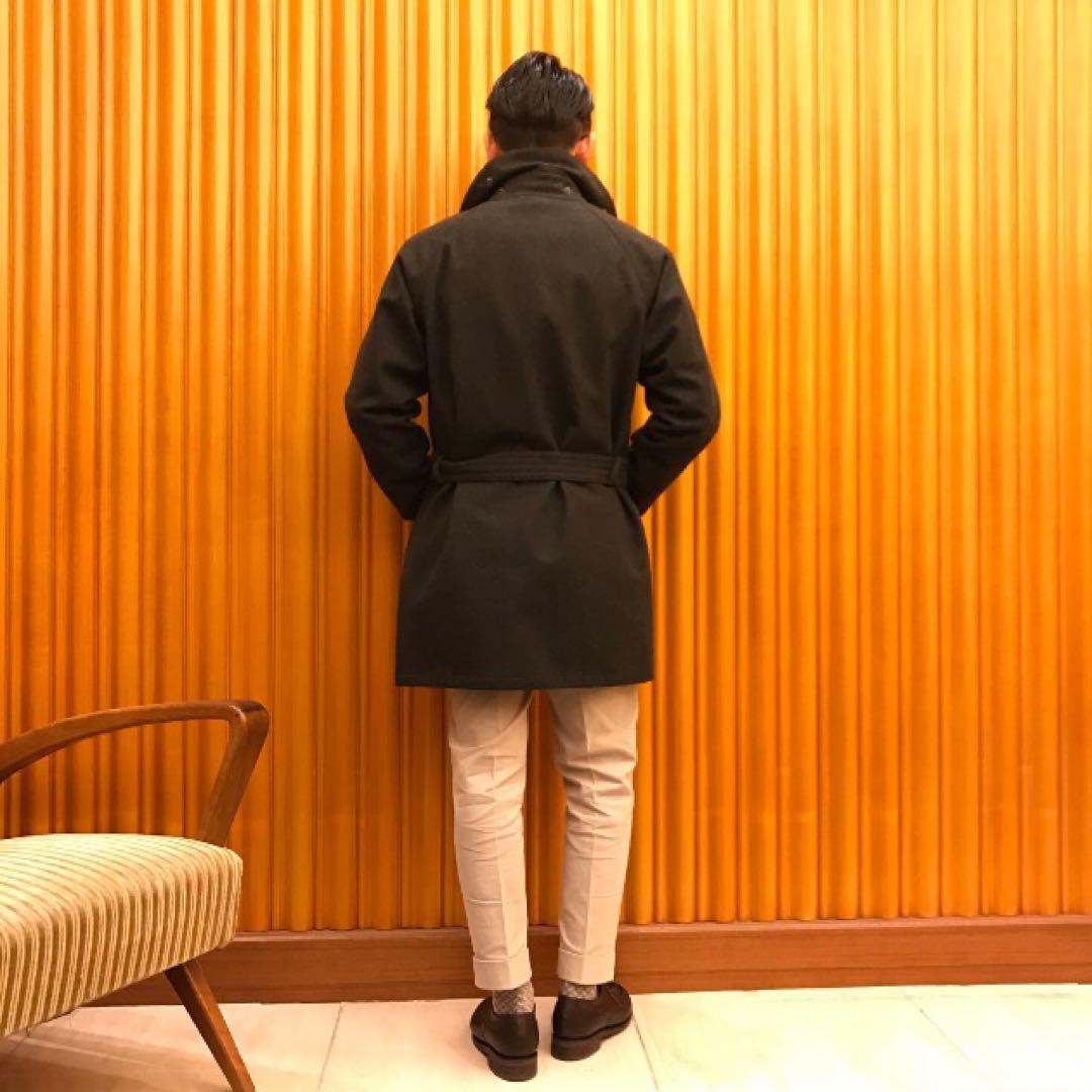 【美品】Barbour SOLWAY ZIPPER SL ウール 34 セージ