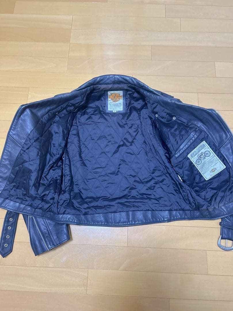 ハーレーダビットソン　革ジャン　ライダース　ジャケット　ブラック　40 黒