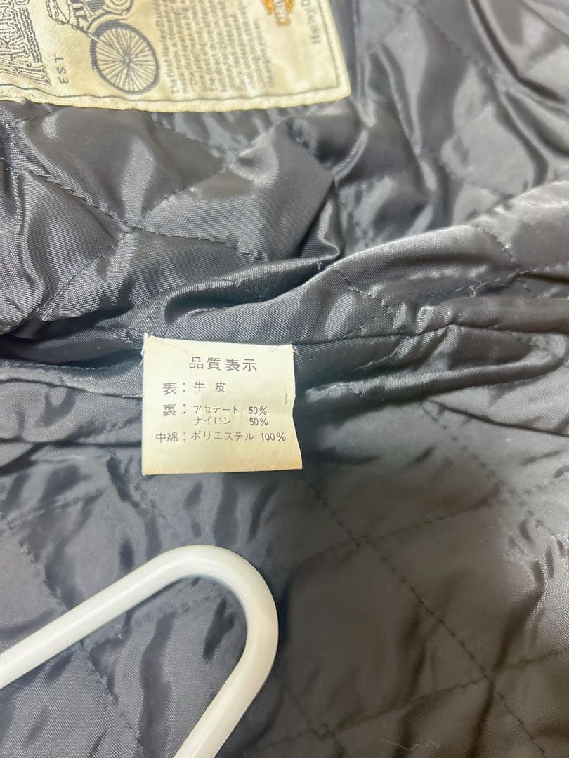 ハーレーダビットソン　革ジャン　ライダース　ジャケット　ブラック　40 黒