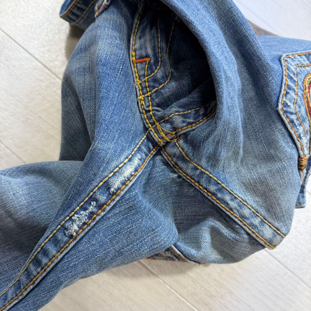 新品タグ付 トゥルーレリジョン JOEY BIG T フレアレインボー USA製