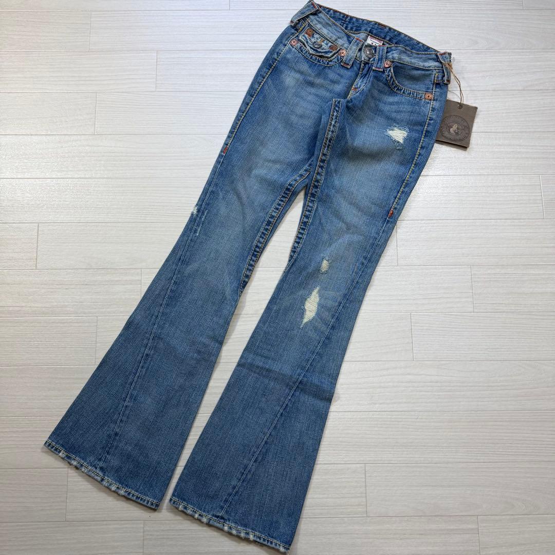 新品タグ付 トゥルーレリジョン JOEY BIG T フレアレインボー USA製