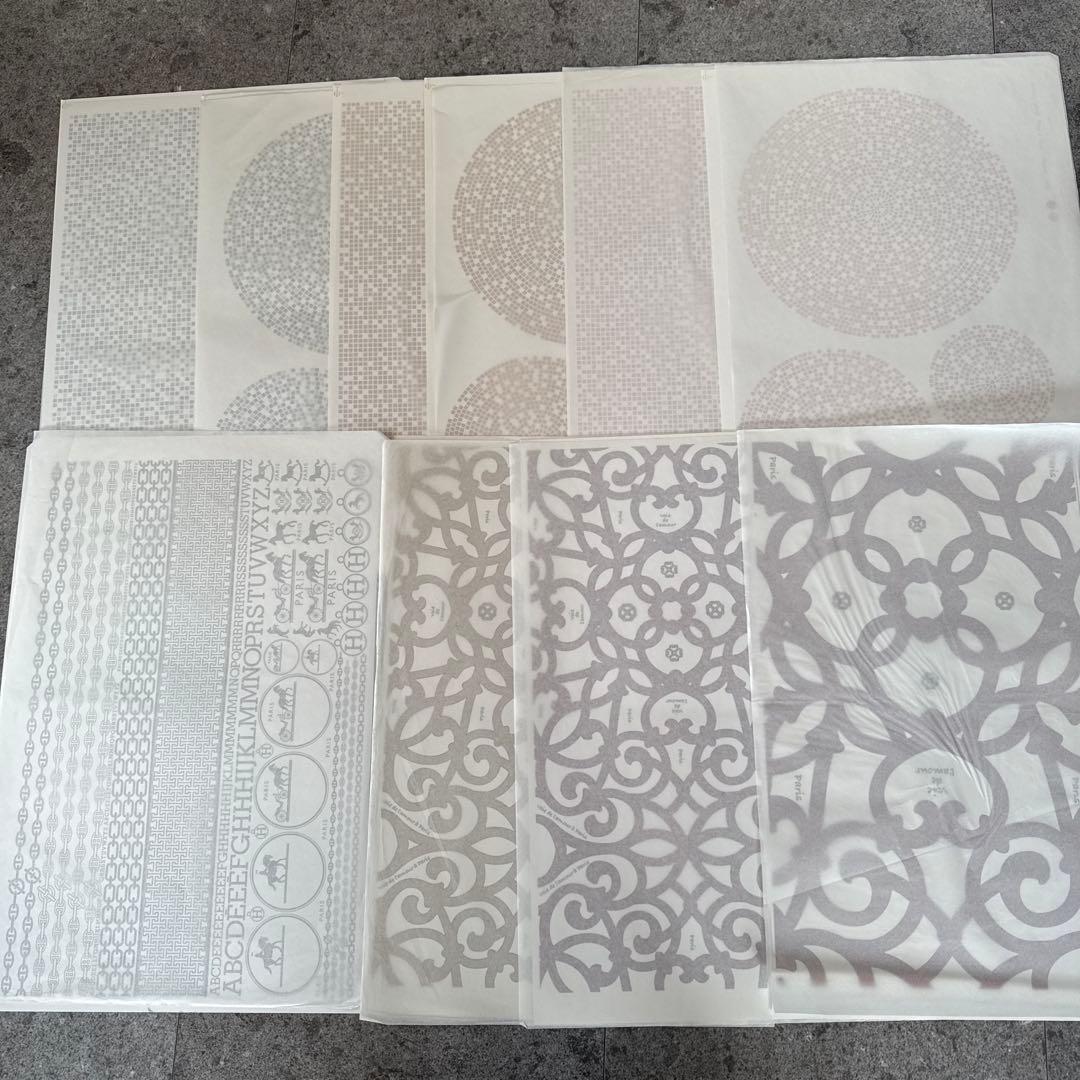 ポーセラーツ転写紙10枚