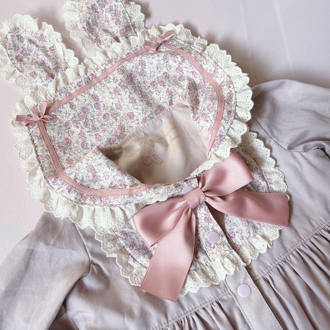 ちゃんまい♡90cmリバティ✖️無地セーラーワンピース