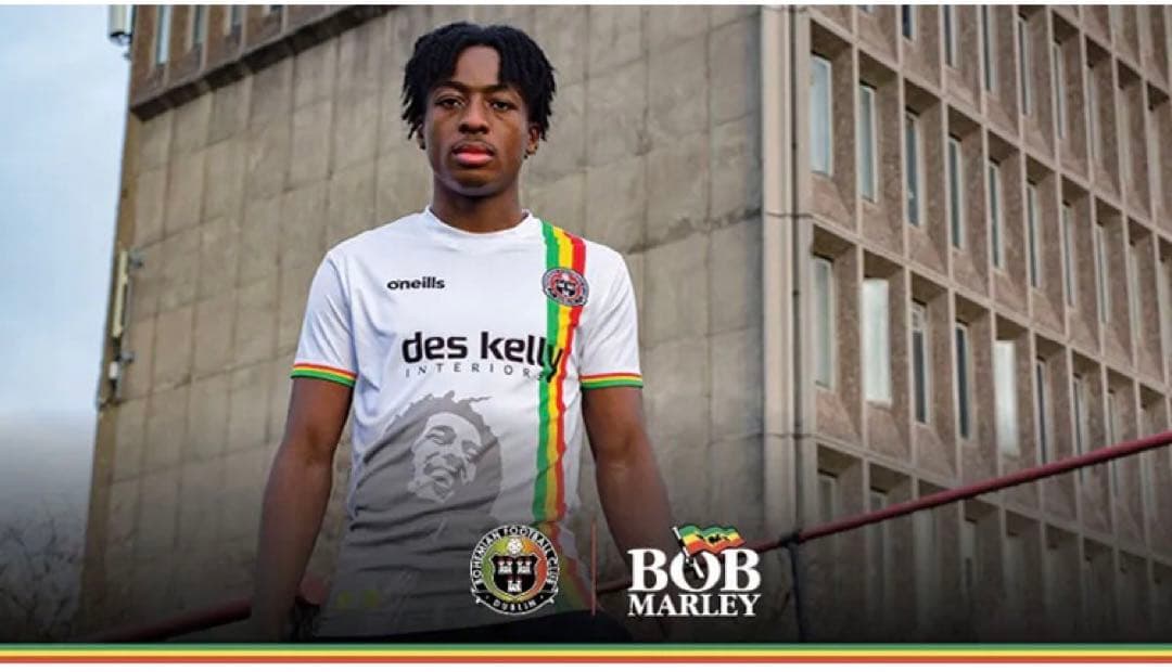 ボヘミアンFC 2018/19アウェイユニbob marleyコラボ Sサイズ