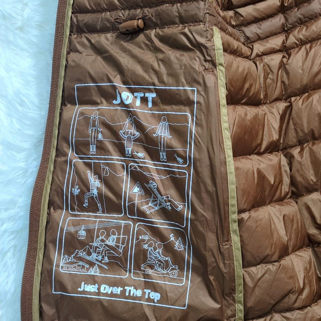 美品✨ジョット ロングダウンコート 超軽量2way ダブルジップアップ キャメル