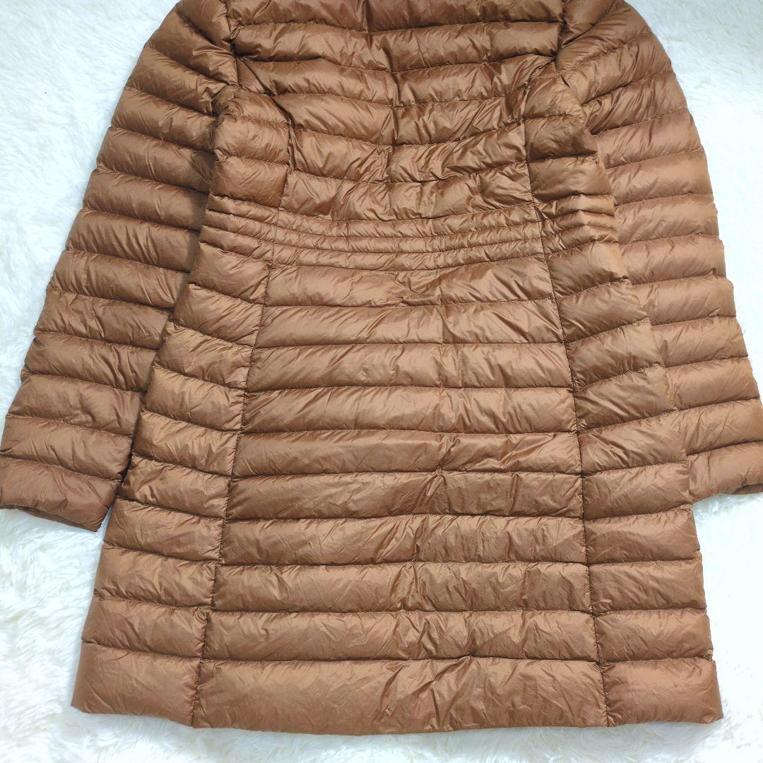 美品✨ジョット ロングダウンコート 超軽量2way ダブルジップアップ キャメル