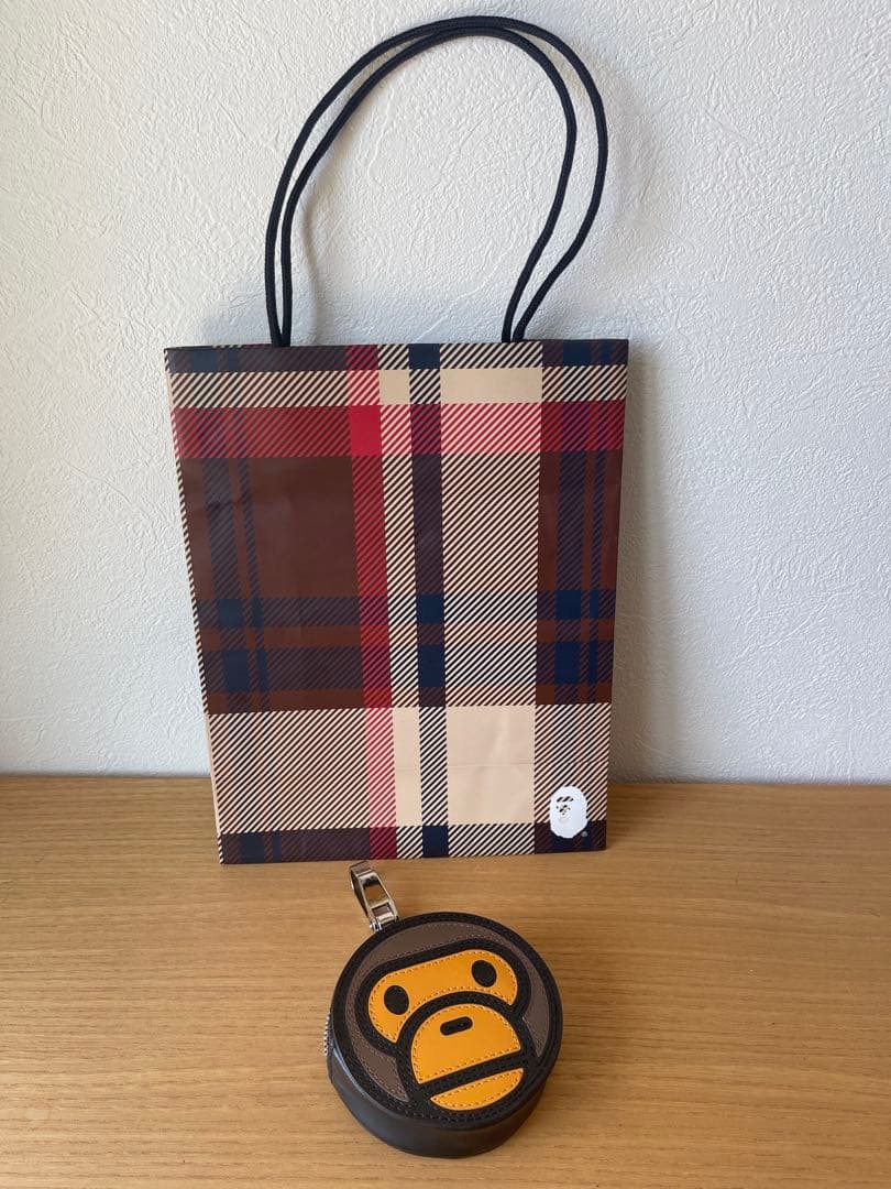 ⭐️正規品A BATHING APE レザーケース 小物入れ レア 中古♪