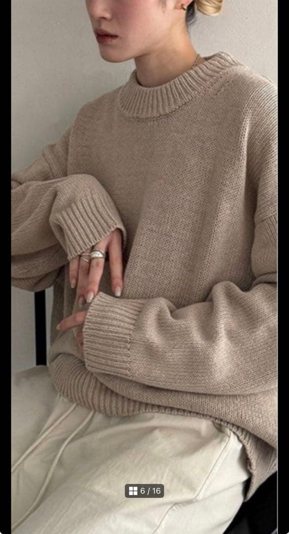 TODAYFUL Roundhem Linen Knit ナチュラル リネン