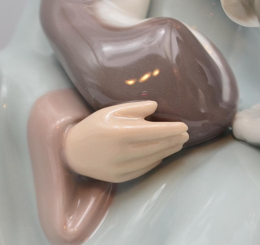 子猫のお昼寝　＃5640　★リヤドロ　スペイン　ポーセリン　美品　ご成約済み