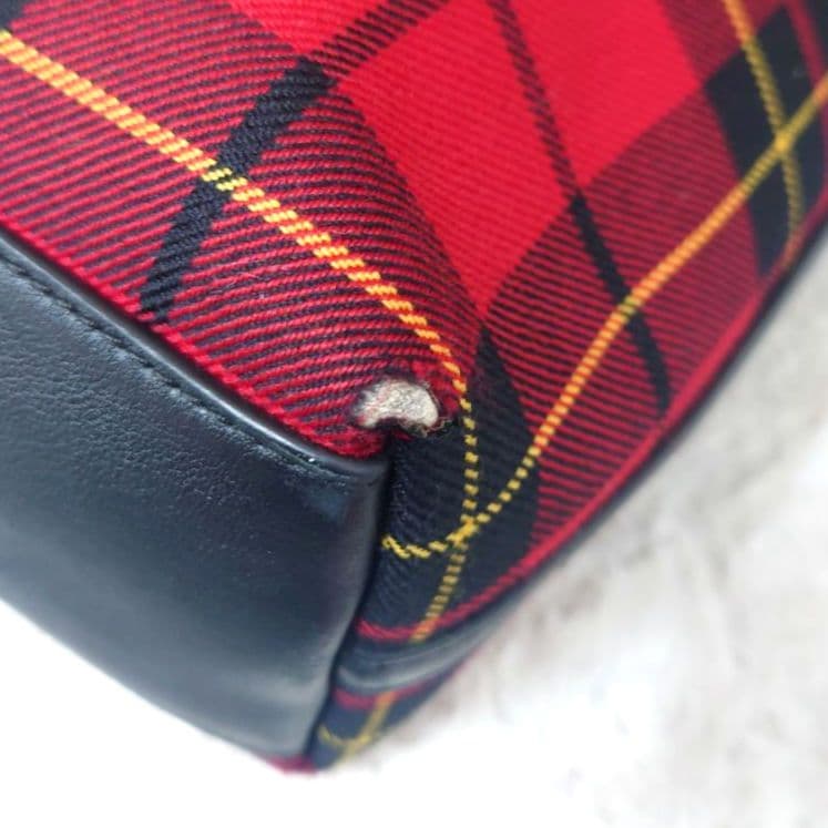 【希少】マイケルコース　ハラコ　チェック　レオパード　ハンドバッグ　トートバッグ