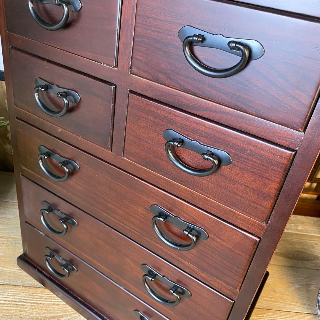 期間限定！セール中！民芸家具桐材多引き出しチェストタンスD48㎝×65㎝