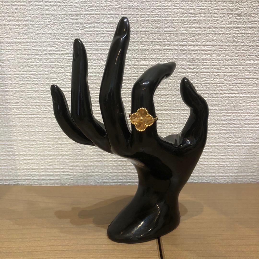 K18フラワーモチーフゴールドリング　13号　852H2601