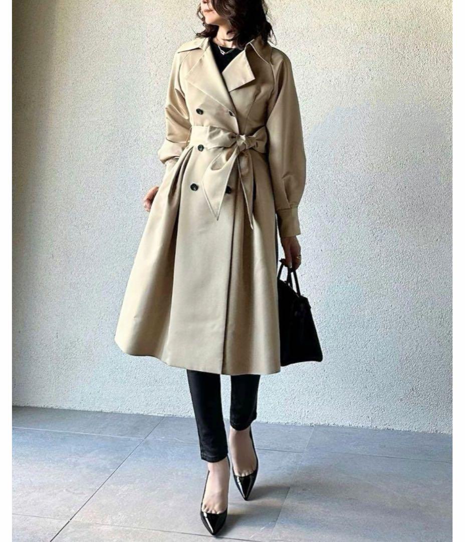 【新品未使用】SYSORUS シソラス × akko3839ドレストレンチコート