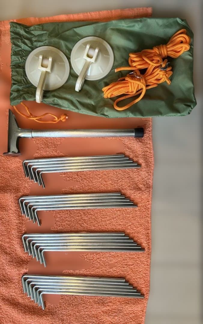 LOGOS コテージ型テント　4人用グレー/グリーン