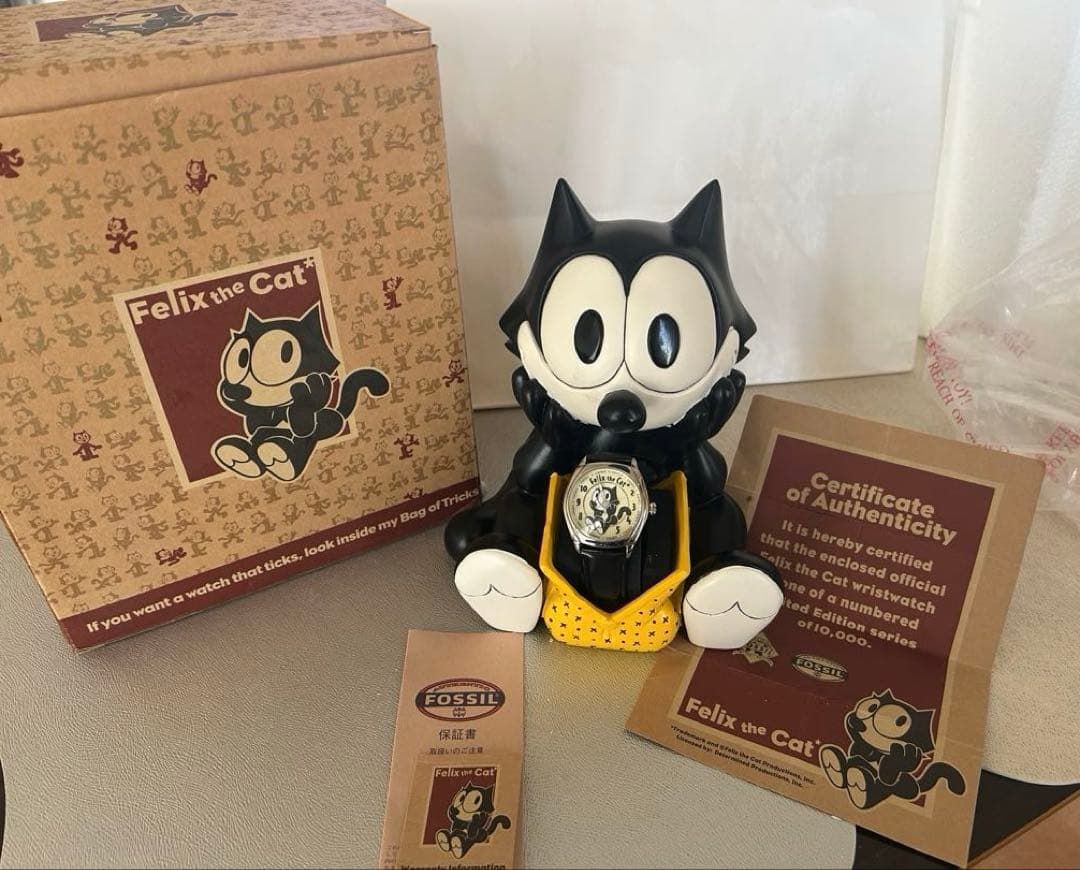 希少　限定品　Felix the Cat 時計付きフィギュア