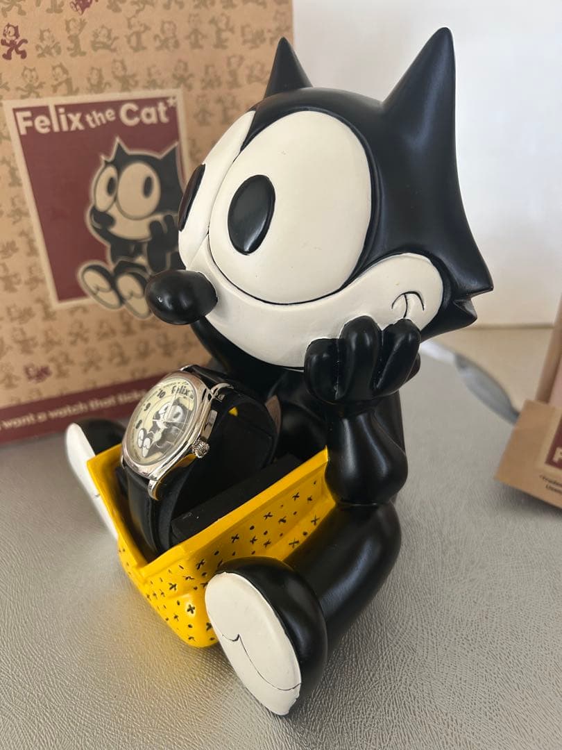 希少　限定品　Felix the Cat 時計付きフィギュア