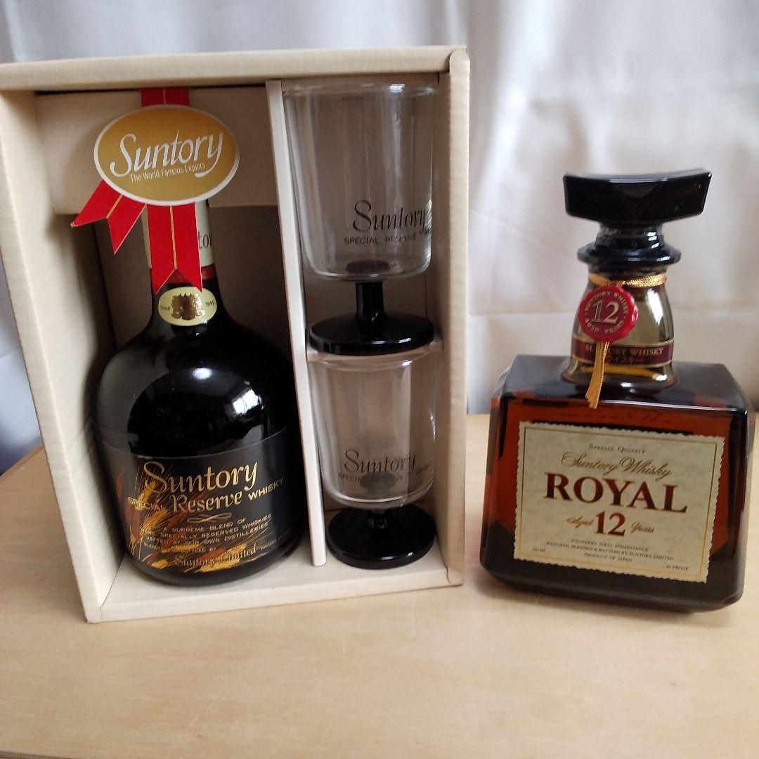 サントリーウイスキー ロイヤル 12年 、リザーブ グラス付きセット