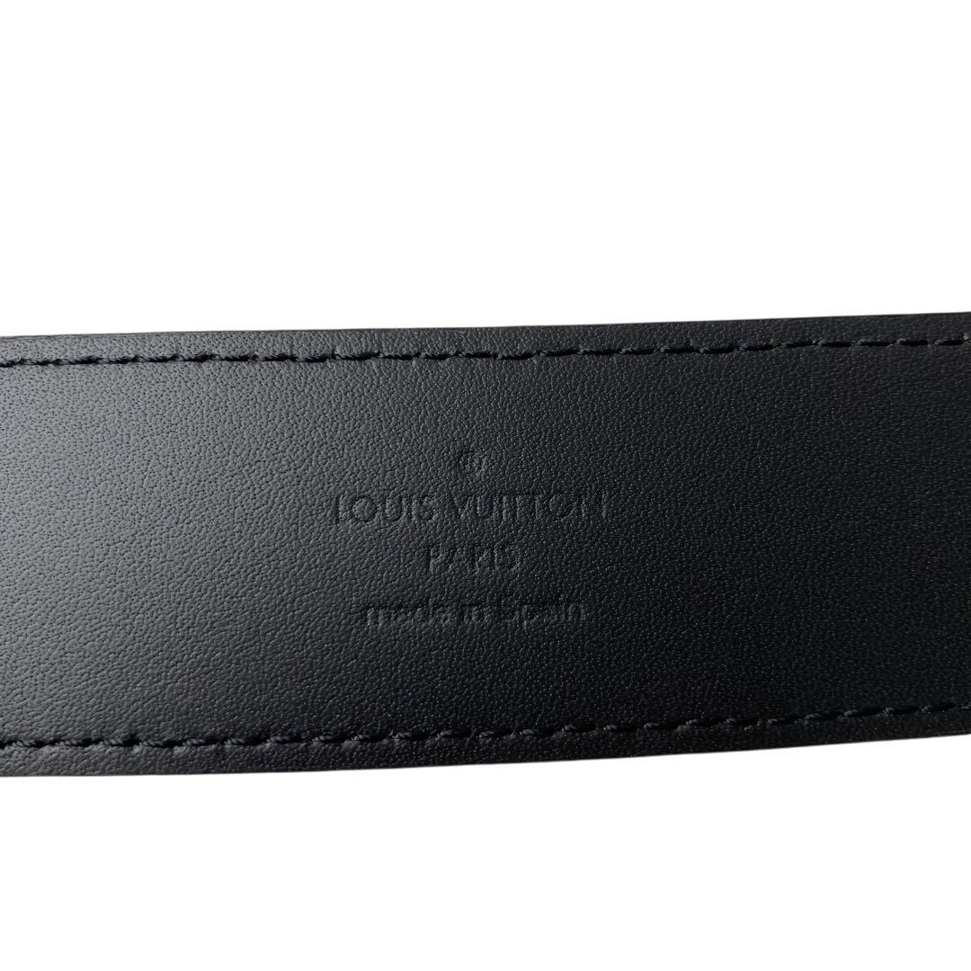 美品 ルイ ヴィトン タイガ サンチュール ベルトM0001 オールブラック
