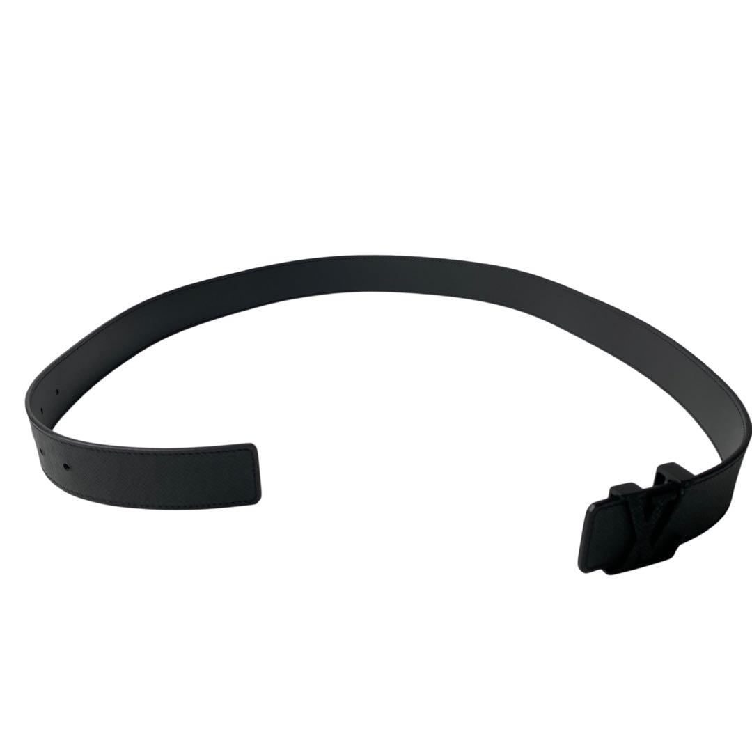 美品 ルイ ヴィトン タイガ サンチュール ベルトM0001 オールブラック